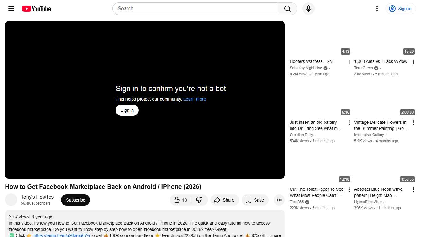 How to Get Facebook Marketplace Back on Android / iPhone (2026) - YouTube